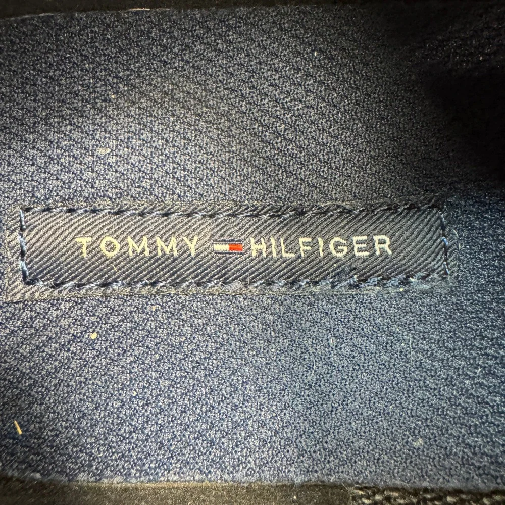 Tommy Hilfiger Men's Knit‎ Sneakers Black Lace-Up Casual Shoes Size 9.5